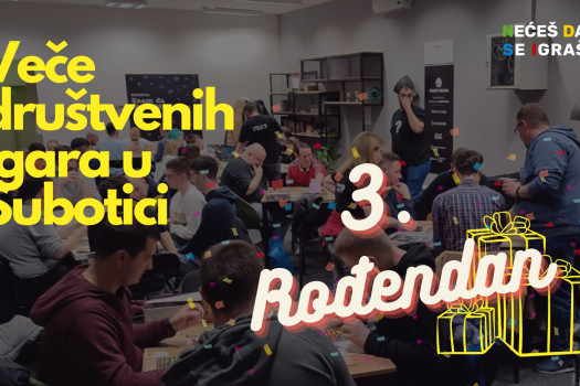 Veče društvenih igara - 3. rođendan NDSI-a (11.11.2023.)